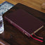 NIV, Thinline Reference Bible (Deep Study at a Portable Size), Bonded Leather, Burgundy, Red Letter, Comfort Print