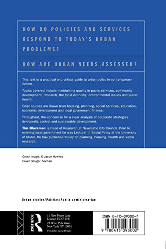 Urban Policy in Practice