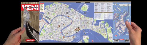 StreetSmart Venice Map by VanDam - Laminated, pocket sized City folding street and Vaporetto map to Venice, Italy with all attractions, museums, ... (English, Italian and German Edition)