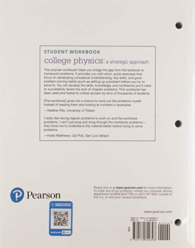 Student Workbook for College Physics: A Strategic Approach