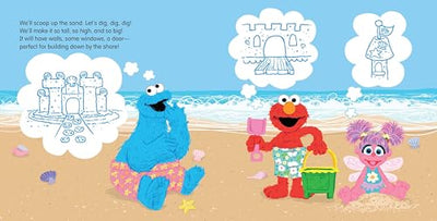 Elmo's Day at the Beach: A Picture Book of Summer Fun and STEM (Sesame Street Scribbles)