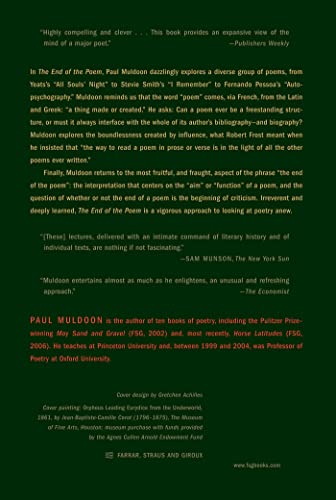 The End of the Poem: Oxford Lectures