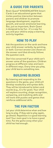 Brain Quest Kindergarten Smart Cards Revised 5th Edition