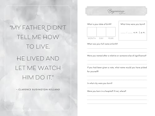 Dad, I Want to Hear Your Story: A Father's Guided Journal to Share His Life & His Love (Hear Your Story Books)
