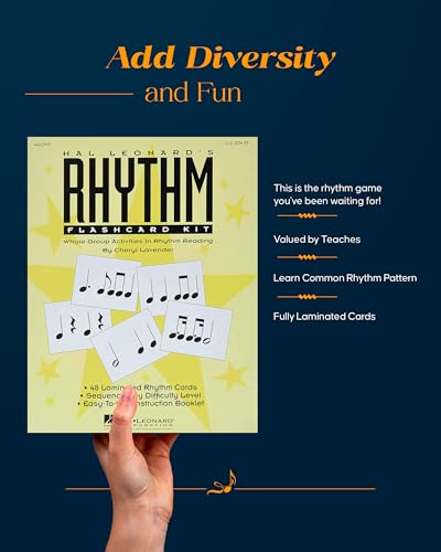 HAL LEONARD'S RHYTHM FLASHCARD KIT - 48 PACK - LAMINATED MUS