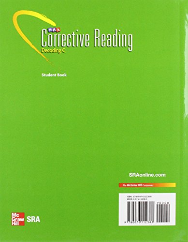 Corrective Reading Decoding C Student Textbook