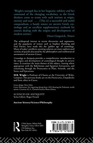 Cosmology in Antiquity (Sciences of Antiquity)