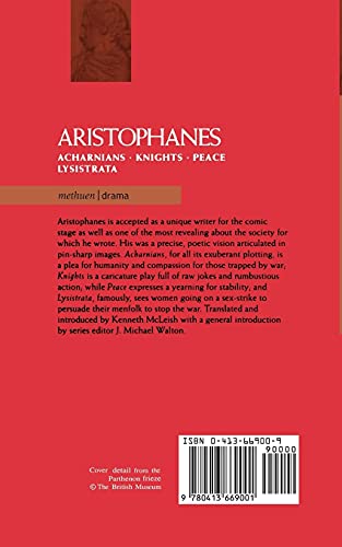Aristophanes Plays: 1: Acharnians; Knights; Peace; Lysistrata (Classical Dramatists)