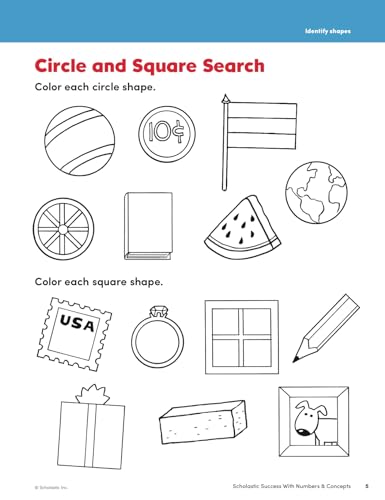 Scholastic Success with Numbers & Concepts Workbook (Scholastic Success; Grades Prek-k)