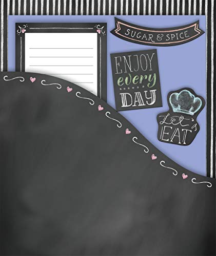 Deluxe Recipe Binder - Favorite Recipes (Chalkboard) - Write In Your Own Recipes