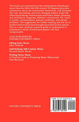 Keyboard Interpretation From the 14th to the 19th Century: An Introduction