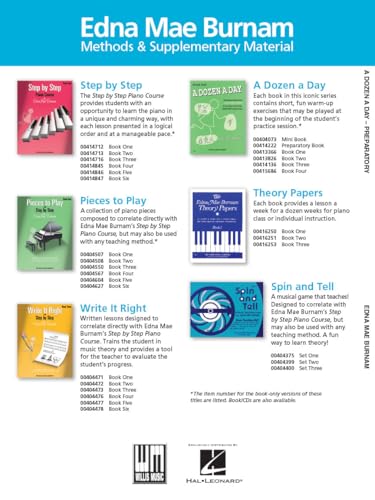 A Dozen a Day Preparatory Book -Technical Exercises for Piano  Beginner Piano Technique Exercises for Kids  Piano Method Book for Finger Strength and Independence  Piano Warmups for Students