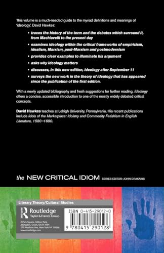 Ideology (The New Critical Idiom)