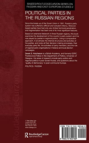 Political Parties in the Russian Regions (BASEES/Routledge Series on Russian and East European Studies)