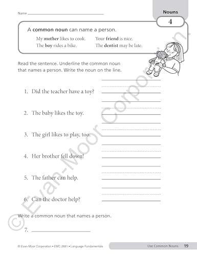 Language Fundamentals, Grade 1