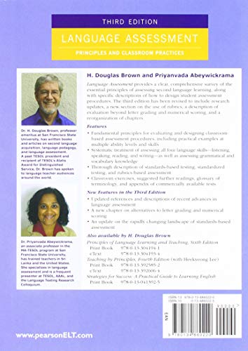 Language Assessment: Principles and Classroom Practices by B