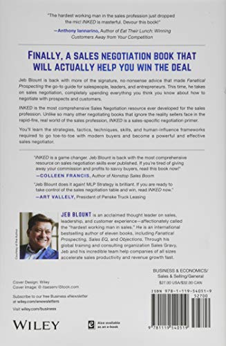 INKED: The Ultimate Guide to Powerful Closing and Sales Negotiation Tactics that Unlock YES and Seal the Deal (Jeb Blount)