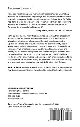 John Updike's Early Years — back cover