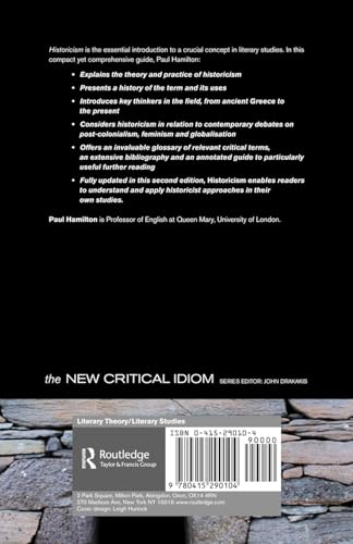 Historicism (The New Critical Idiom) — back cover