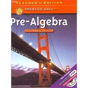 Pre-algebra California Teacher's Edition by Davison