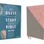 NIV, Quest Study Bible, Large Print, Leathersoft, Gray/Pink, Thumb Indexed, Comfort Print: The Only Q and A Study Bible