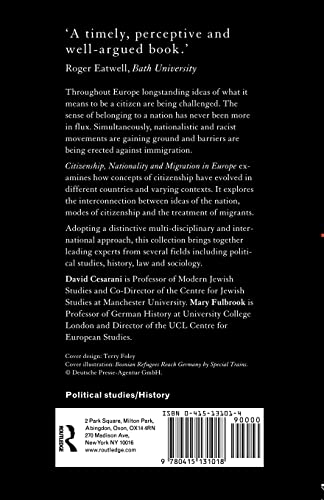 Citizenship, Nationality and Migration in Europe