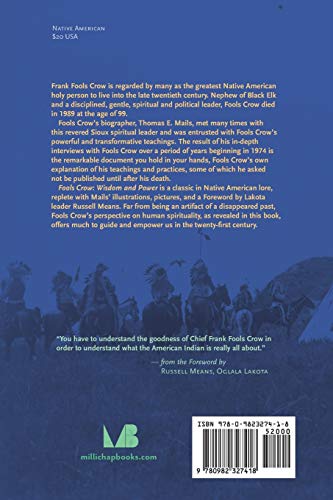 Fools Crow: Wisdom and Power (Indigenous Wisdom Classics) — back cover