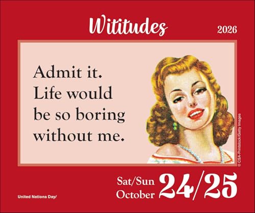 Wititudes 2026 Day-to-Day Calendar: Some Things Are Best Said with an Eye Roll