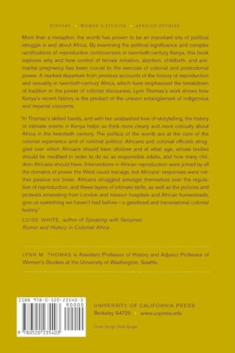 Politics of the Womb: Women, Reproduction, and the State in Kenya