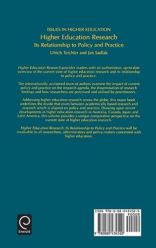 Higher Education Research: Its Relationship to Policy and Practice (Issues in Higher Education, 15)