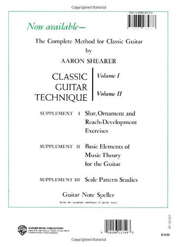 Classic Guitar Technique, Vol 2 (Shearer Series, Vol 2)
