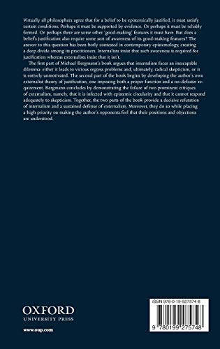 Justification without Awareness: A Defense of Epistemic Externalism