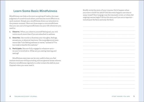 Trauma Recovery Journal: Reflective Prompts and Evidence-Based Practices to Help You Recover, Heal, and Thrive