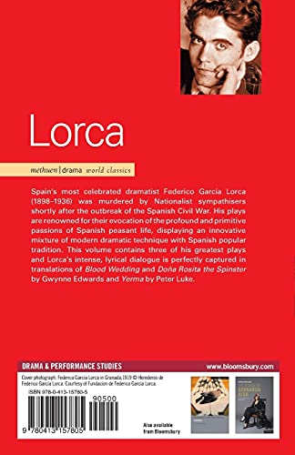 Lorca Plays: 1: Blood Wedding; Yerma; Dona Rosita the Spinster (World Classics)
