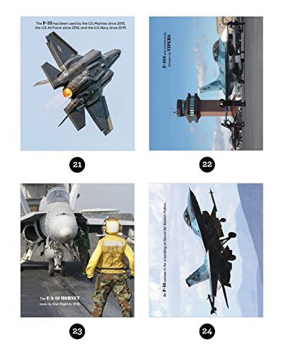 Brain Games - Sticker by Number: America's Top Gun Fighter Planes (28 Images to Sticker)