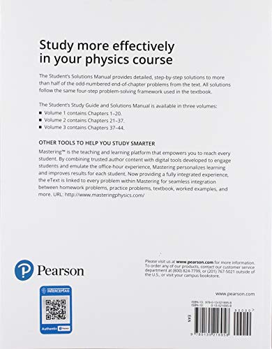 Student Study Guide and Solutions Manual for University Physics, Volume 1 (Chapters 1-20)