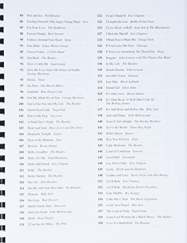 Classic Rock Fake Book: Over 250 Great Songs of the Rock Era, Arranged for Piano, Vocal, Guitar, Electronic Keyboard an all 'C' Instruments