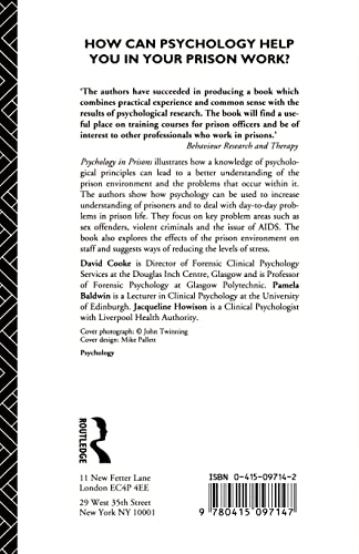 Psychology in Prisons