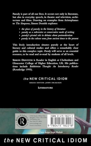 Parody (The New Critical Idiom)