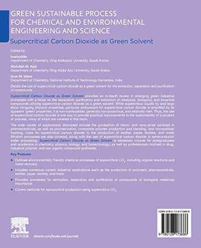Green Sustainable Process for Chemical and Environmental Engineering and Science: Supercritical Carbon Dioxide as Green Solvent