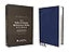 NIV, Side-Column Reference Bible (Deep Study at a Portable Size), Personal Size, Premium Goatskin Leather, Blue, Premier Collection, Art Gilded Edges, Comfort Print