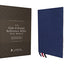 NIV, Side-Column Reference Bible (Deep Study at a Portable Size), Personal Size, Premium Goatskin Leather, Blue, Premier Collection, Art Gilded Edges, Comfort Print