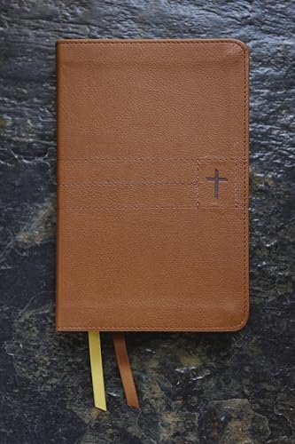 NIV, Thinline Bible, Compact, Leathersoft, Brown, Red Letter, Comfort Print