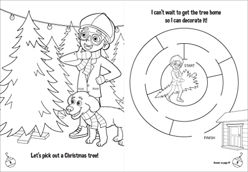 Blippi: A Very Merry Blippi Christmas (Color & Activity with Crayons)
