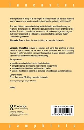 Henry VII (Lancaster Pamphlets)