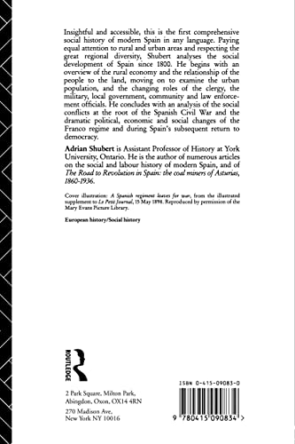 A Social History of Modern Spain (A Social History of Europe)