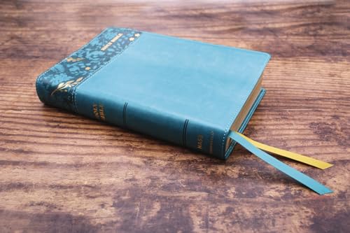 NASB, Personal Size Bible, Large Print, Leathersoft, Teal, Red Letter, 1995 Text, Thumb Indexed, Comfort Print