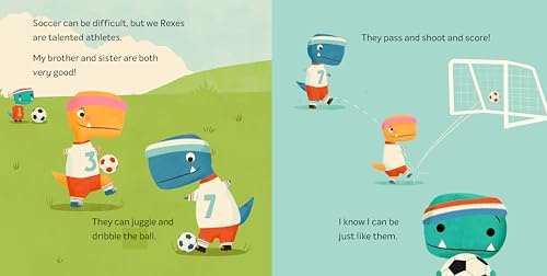 Tiny T. Rex Tries Soccer: A Tiny T. Rex Book-Includes Stickers Inside!