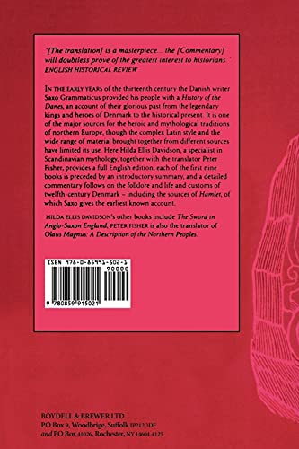 Saxo Grammaticus: The History of the Danes, Books I-IX: I. English Text; II. Commentary