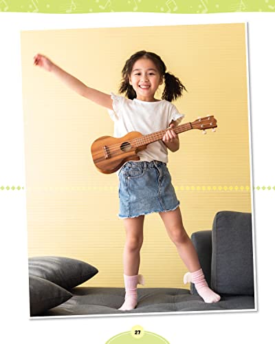 Kids' Ukulele Songbook: Learn 30 Songs to Sing and Play (Happy Fox Books) The Next Step for Kids with Basic Uke Skills, with Easy Instructions for New Chords and Notes, Pull-Out Chord Cards, and More